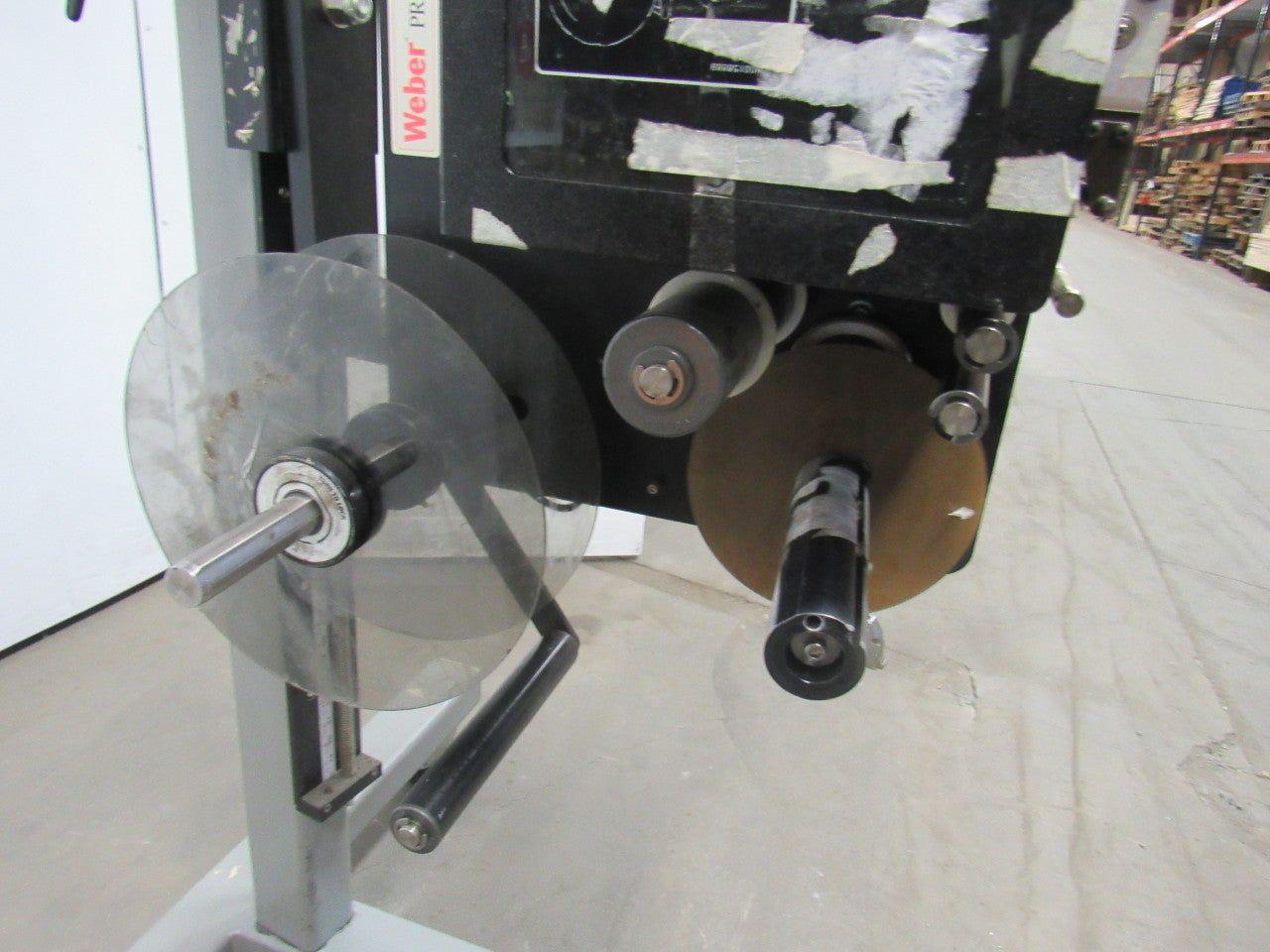 Weber 5100 Zebra 170PAX4 Shipping Label Printer Applicator