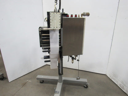 Weber 5100 Zebra 170PAX4 Label Printer Applicator W/Stand