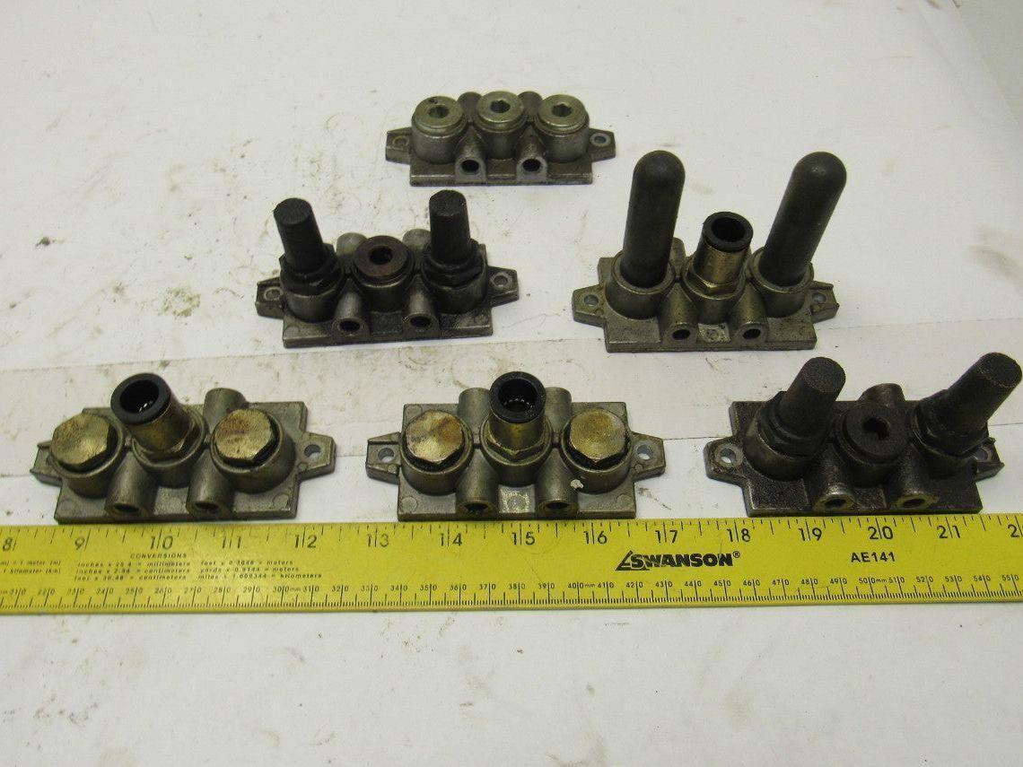 IMI Norgren VDMA 24345 ISO #2 Valve Sub Base Side Ported G3/8 Lot of 6