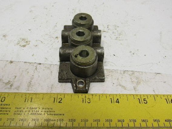 IMI Norgren VDMA 24345 ISO #2 Valve Sub Base Side Ported G3/8 Lot of 6