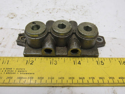 IMI Norgren VDMA 24345 ISO #2 Valve Sub Base Side Ported G3/8 Lot of 6