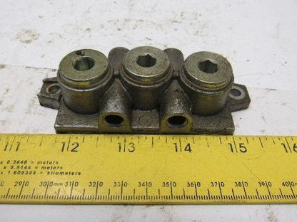 IMI Norgren VDMA 24345 ISO #2 Valve Sub Base Side Ported G3/8 Lot of 6