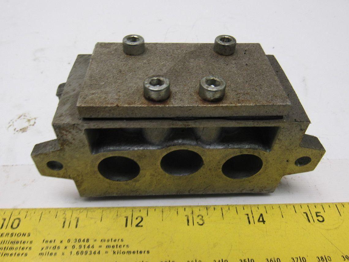 Norgren VDMA 2434501 ISO #2 Valve Sub Block Plate Lot Of 4