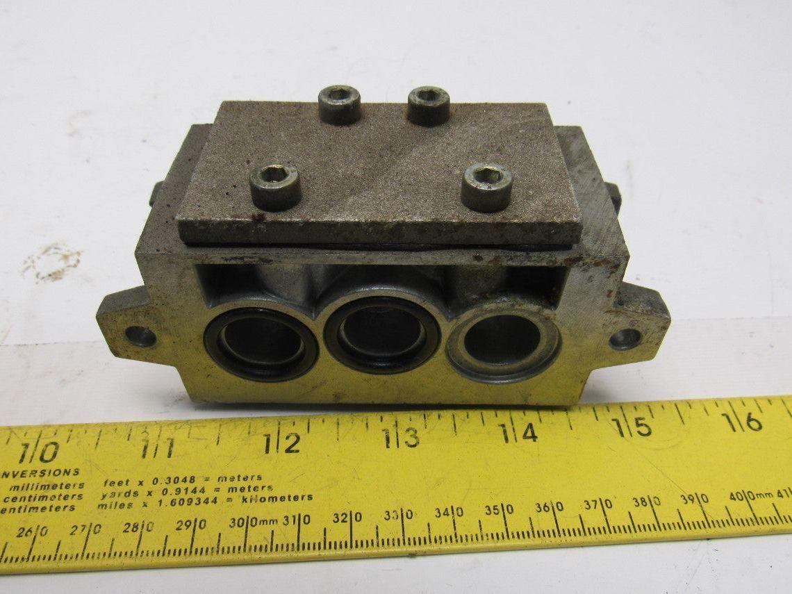 Norgren VDMA 2434501 ISO #2 Valve Sub Block Plate Lot Of 4