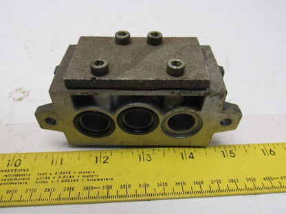Norgren VDMA 2434501 ISO #2 Valve Sub Block Plate Lot Of 4