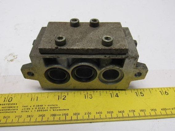 Norgren VDMA 2434501 ISO #2 Valve Sub Block Plate Lot Of 4
