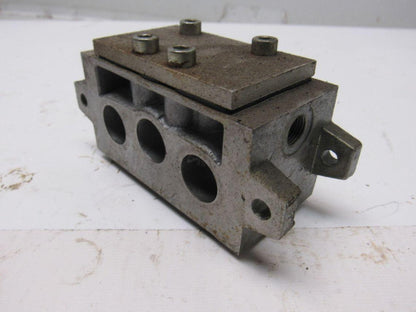 Norgren VDMA 2434501 ISO #2 Valve Sub Block Plate Lot Of 4