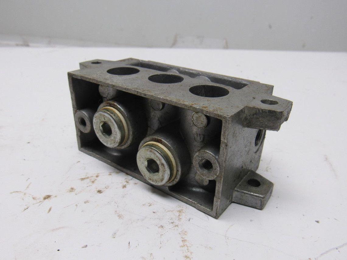 Norgren VDMA 2434501 ISO #2 Valve Sub Block Plate Lot Of 4