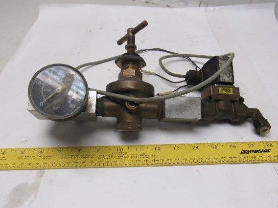 Burkert 00501940 Pneumatic Flow Control Solenoid Valve Assembly 24VDC Coil