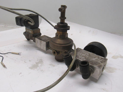 Burkert 00501940 Pneumatic Flow Control Solenoid Valve Assembly 24VDC Coil