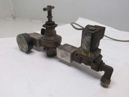 Burkert 00501940 Pneumatic Flow Control Solenoid Valve Assembly 24VDC Coil