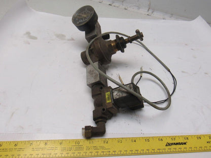 Burkert 00501940 Pneumatic Flow Control Solenoid Valve Assembly 24VDC Coil