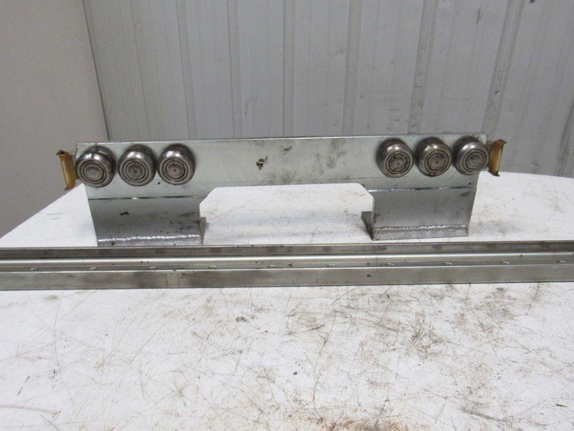 Rollon ULC63 50mm Rail Linear Bearing Slider Type W/ Truck Attachment 55" Long