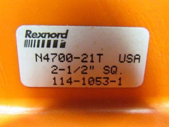 Rexnord N4700-21T 10" OD x 2.5" Sq. Bore Conveyor Chain Sprocket 2" Shaft 21"OAL