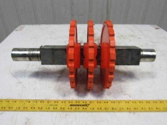 Rexnord N4700-21T 10" OD x 2.5" Sq. Bore Conveyor Chain Sprocket 2" Shaft 21"OAL