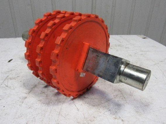 Rexnord N4700-21T 10" OD x 2.5" Sq. Bore Conveyor Chain Sprocket 2" Shaft 21"OAL