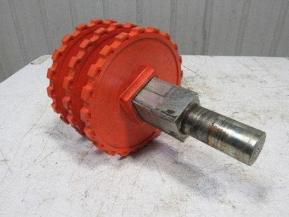 Rexnord N4700-21T 10" OD x 2.5" Sq. Bore Conveyor Chain Sprocket 2" Shaft 21"OAL