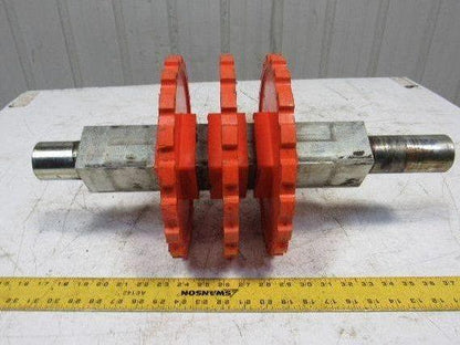Rexnord N4700-21T 10" OD x 2.5" Sq. Bore Conveyor Chain Sprocket 2" Shaft 21"OAL