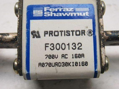 Ferraz F300132 Protistor 700VAC 160A Semiconductor Fuse
