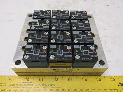 Rexroth Crouzet 81521501 Pneumatic Logic Component And Element Manifold Assembly