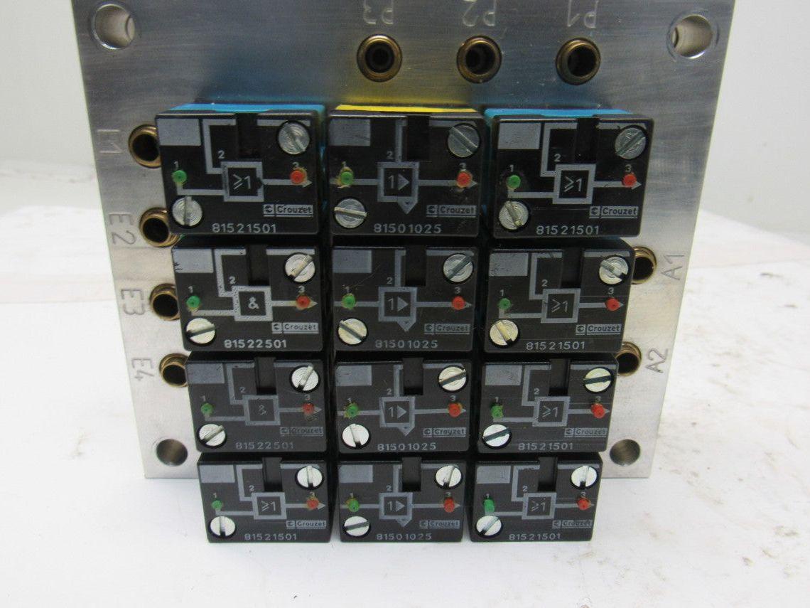 Rexroth Crouzet 81521501 Pneumatic Logic Component And Element Manifold Assembly