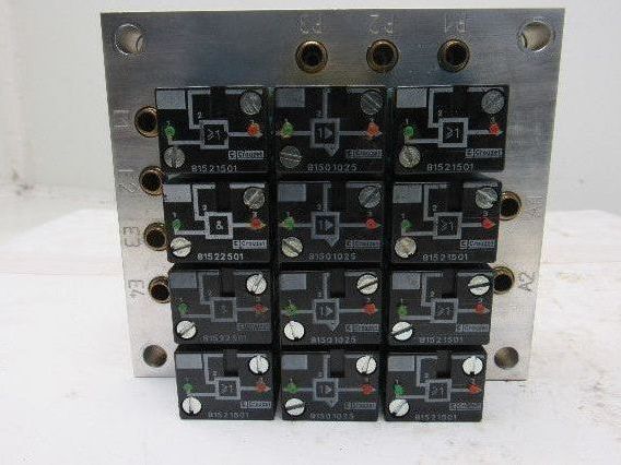 Rexroth Crouzet 81521501 Pneumatic Logic Component And Element Manifold Assembly