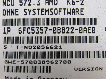 Siemens 6FC5357-0BB22-0AE0 Sinumerik 840D/DE NCU572.3  AMD K6-2 Module Card