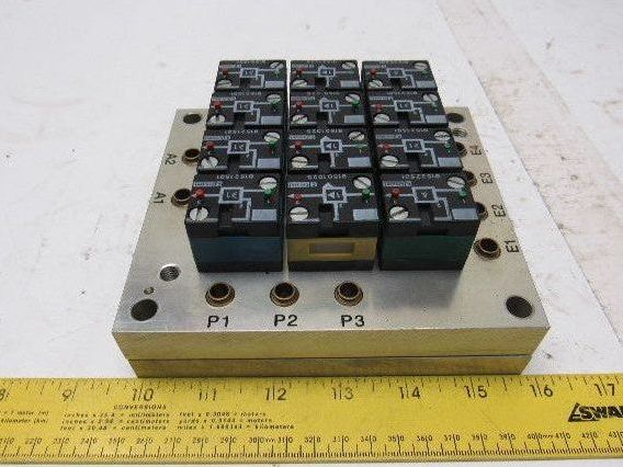 Rexroth Crouzet 81501025 Pneumatic Logic Component And Element Manifold Assembly