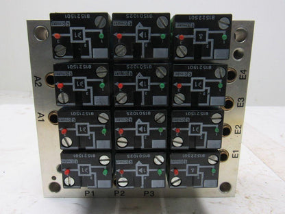 Rexroth Crouzet 81501025 Pneumatic Logic Component And Element Manifold Assembly