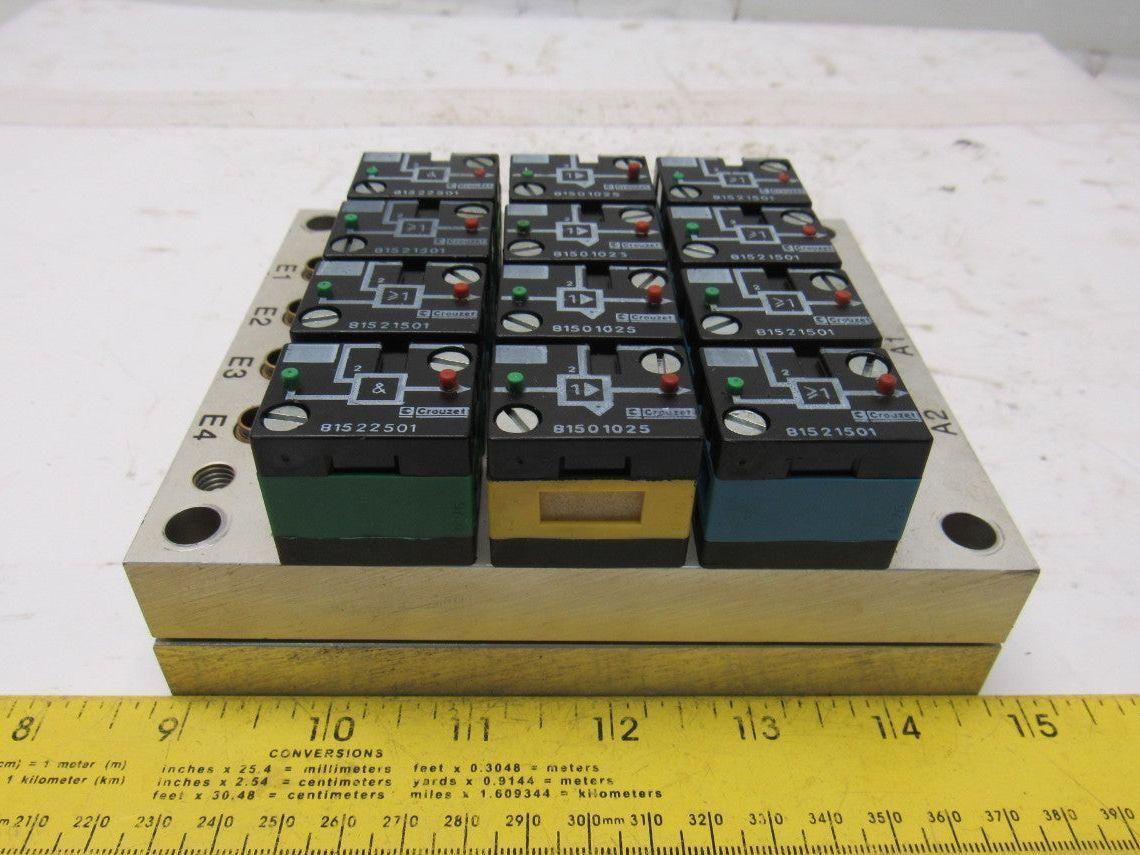 Rexroth Crouzet 81521501 Pneumatic Logic Component And Element Manifold Assembly