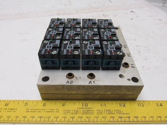 Rexroth Crouzet 81521501 Pneumatic Logic Component And Element Manifold Assembly