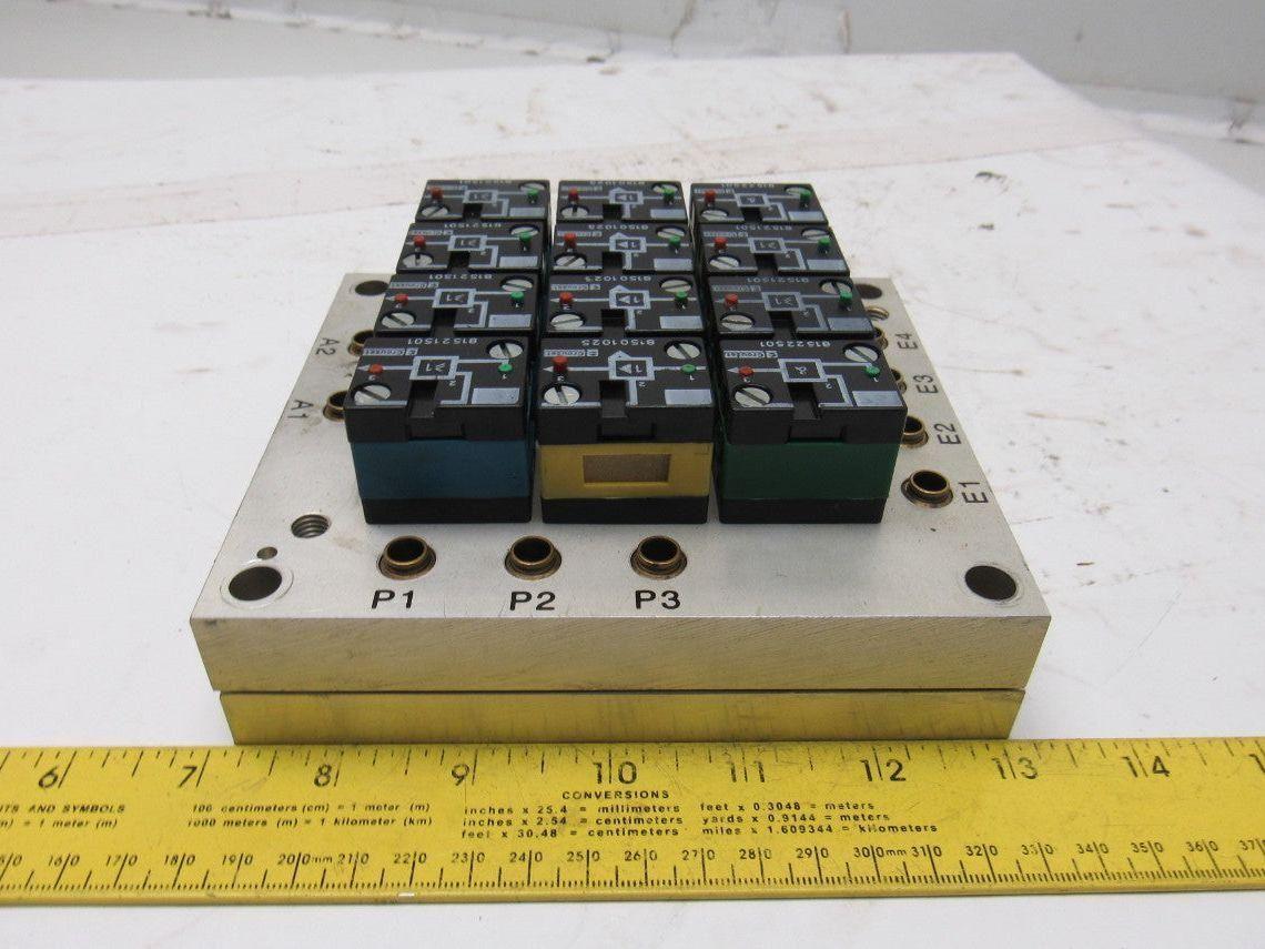 Rexroth Crouzet 81521501 Pneumatic Logic Component And Element Manifold Assembly