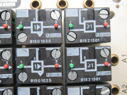 Rexroth Crouzet  81521501 Pneumatic Logic Component Element Manifold Assembly