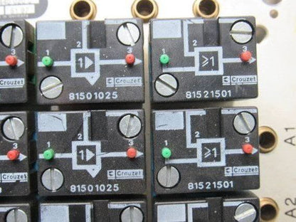Rexroth Crouzet  81521501 Pneumatic Logic Component Element Manifold Assembly
