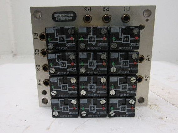 Rexroth Crouzet  81521501 Pneumatic Logic Component Element Manifold Assembly