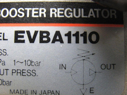 SMC EVBA1110 1-10 Bar Input 20 Bar Output Pressure Booster Regulator