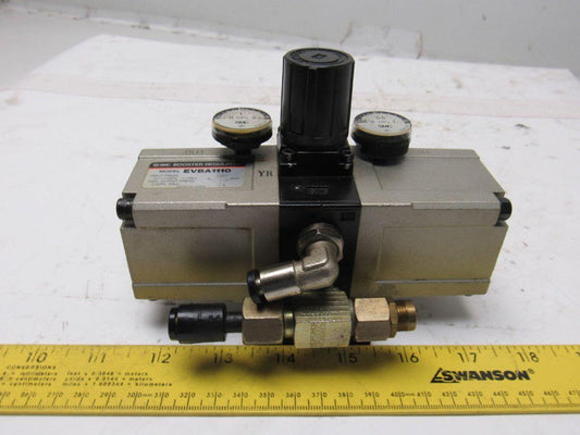 SMC EVBA1110 1-10 Bar Input 20 Bar Output Pressure Booster Regulator