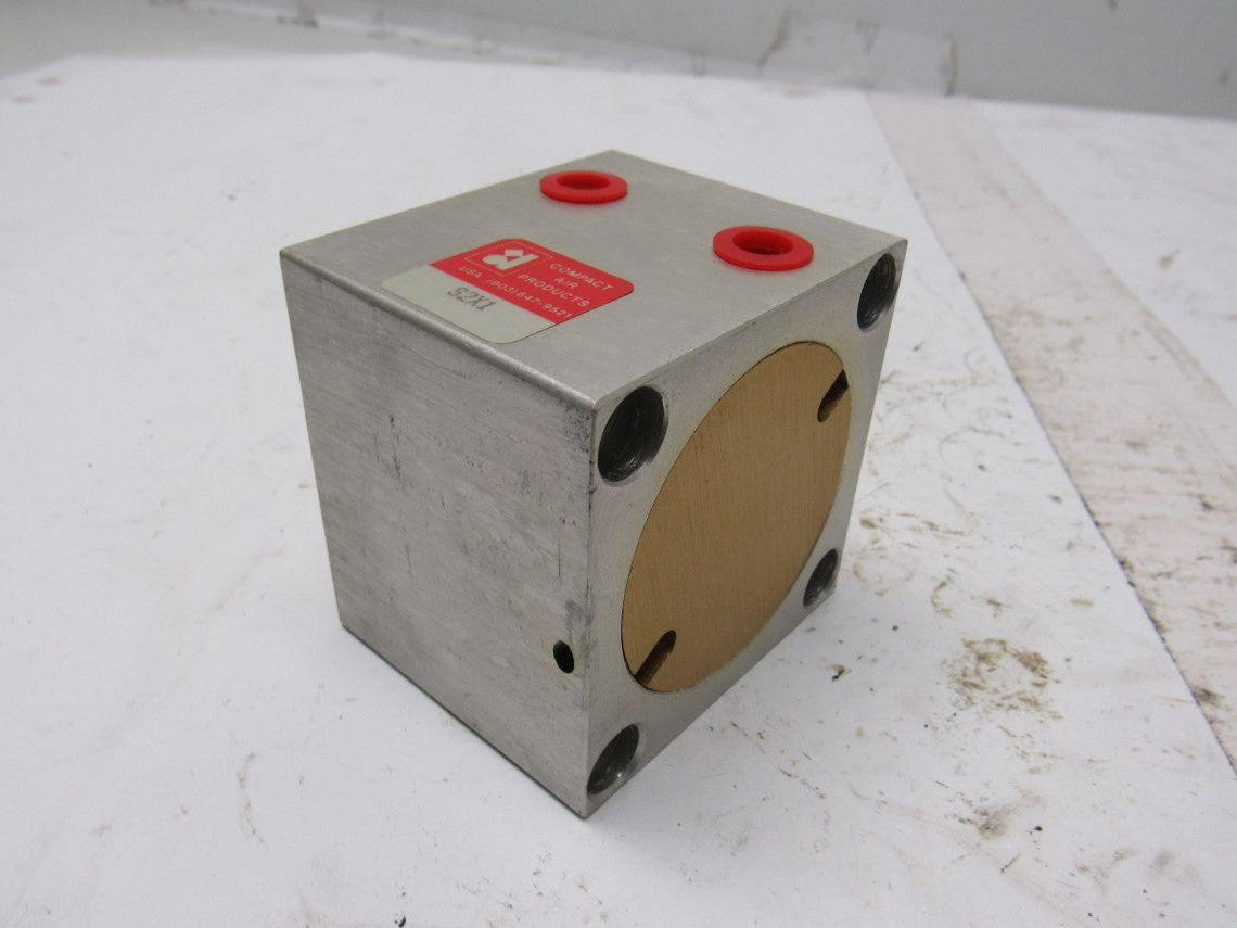 Compact Air Products S2X1 2-1/2" Square Bore Air Cylinder 1" Stroke