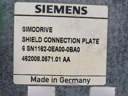 Siemens 6N1162-0EA00-0BA0 Simodrive Shield Connection Plate