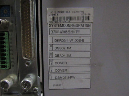 Rexroth Indramat FWA-DIAX03-ELS-04VRS-MS DKR03.1-W100B-B Servo Controller Drive