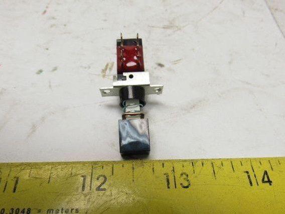 Centralab PBS-2M 2PDT Momentary Contact 1A-28 VDC .45A-115V Push Button Lot/6