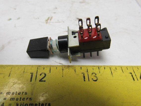 Centralab PBS-2M 2PDT Momentary Contact 1A-28 VDC .45A-115V Push Button Lot/6