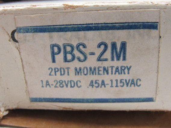 Centralab PBS-2M 2PDT Momentary Contact 1A-28 VDC .45A-115V Push Button Lot/6