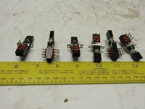Centralab PBS-2M 2PDT Momentary Contact 1A-28 VDC .45A-115V Push Button Lot/6