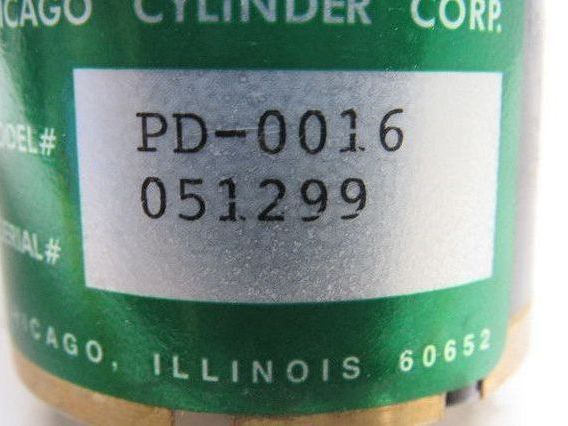 Chicago Pneumatic PD-0016 2" Bore 1/2" Stroke Double Ended Push Pull Cylinder