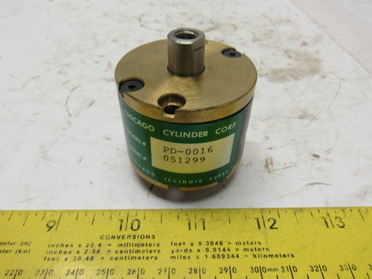 Chicago Pneumatic PD-0016 2" Bore 1/2" Stroke Double Ended Push Pull Cylinder