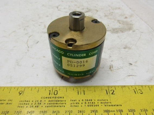 Chicago Pneumatic PD-0016 2" Bore 1/2" Stroke Double Ended Push Pull Cylinder