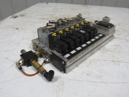 Rexroth 5777060220 5/2 Single Solenoid Valve Bank Manifold 24VDC Coil