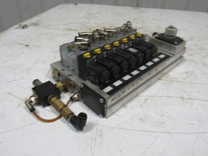 Rexroth 5777060220 5/2 Single Solenoid Valve Bank Manifold 24VDC Coil