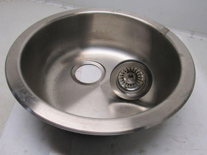 Emsen IKEA 501.141.36 18" Stainless Steel Round Drop In Stainless Steel Bar Sink